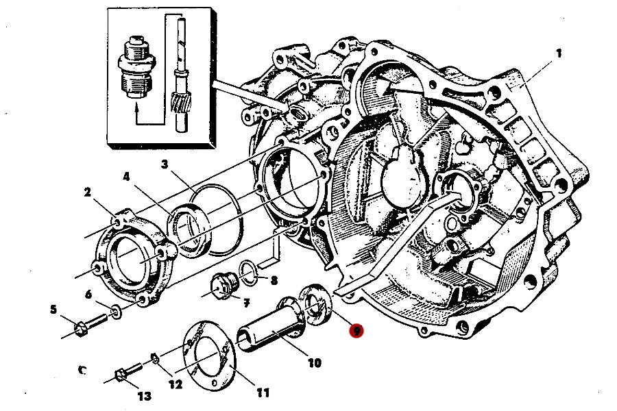 Radialwellen-Dichtring für Getriebe (Kupplungsseite), Trabant 1.1 und Wartburg 1.3