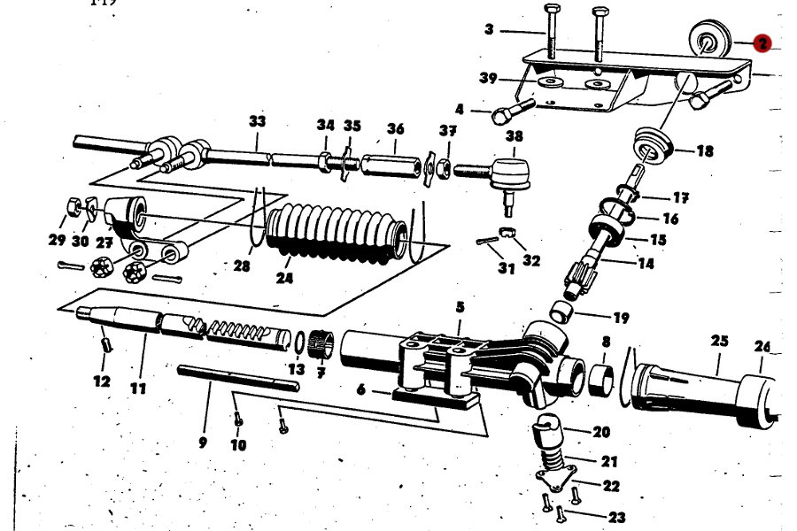 Manschette für Spritzwand an Lenkgetriebe in Trabant 1.1, original